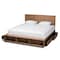Baxton Studio Tamsin Modern Transitional Ash Walnut Brown Finished Wood King Size 4-Drawer Storage Bed 175-9421-10670-Zoro - alternate 9